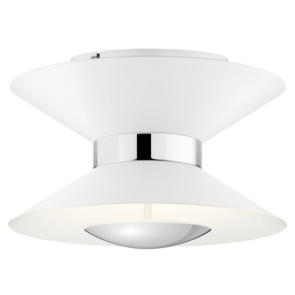 KICHLER 84132MWH Kordan Led Semi Flush Mount Matte White