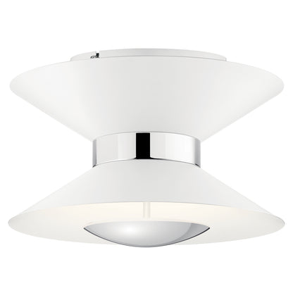 KICHLER 84132MWH Kordan Led Semi Flush Mount Matte White