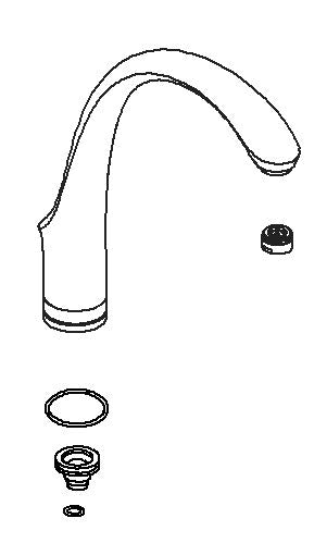 KOHLER Spout Kit - Vibrant Stainless, K-1059392-VS