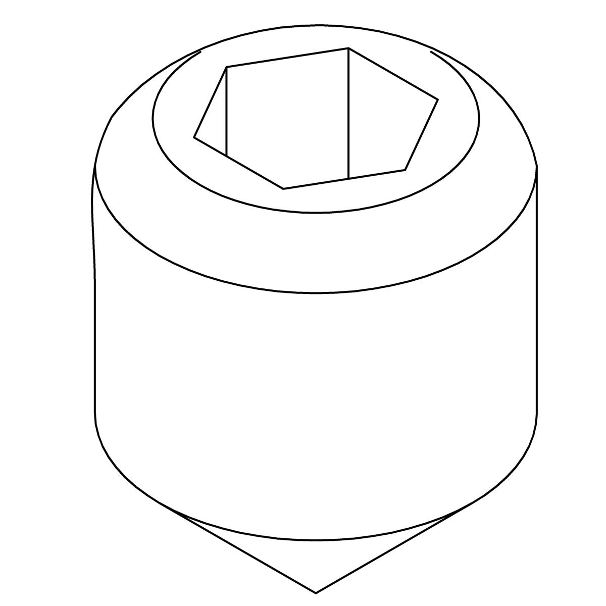 KOHLER Set Screw, 10-24 X .312 Hex, K-1060167