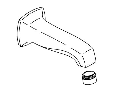 KOHLER Spout Assembly, Wall Mnt Bath - Vibrant Polished Nickel, K-1060821-SN