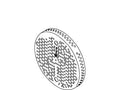 KOHLER Cover, Suction - Polished Chrome, K-1062104-CP