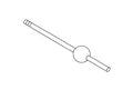 KOHLER Drain Rod Assembly, Short - Vibrant Polished Nickel, K-1063326-SN