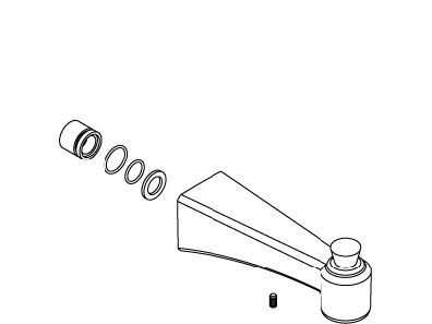 KOHLER Assembly, Spout - Polished Chrome, K-1065334-CP