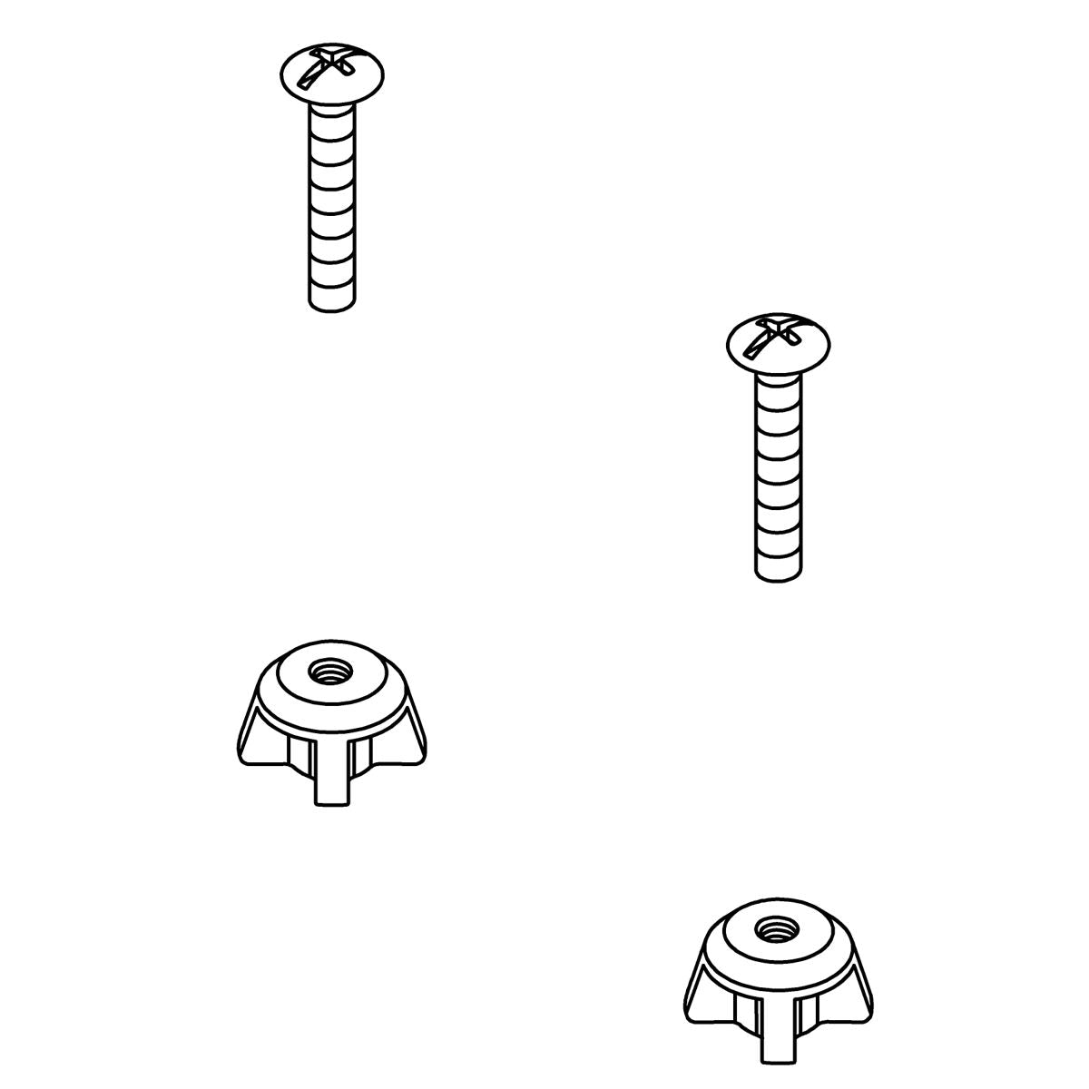 KOHLER K-1066744 Hardware Pack, Toilet Seat