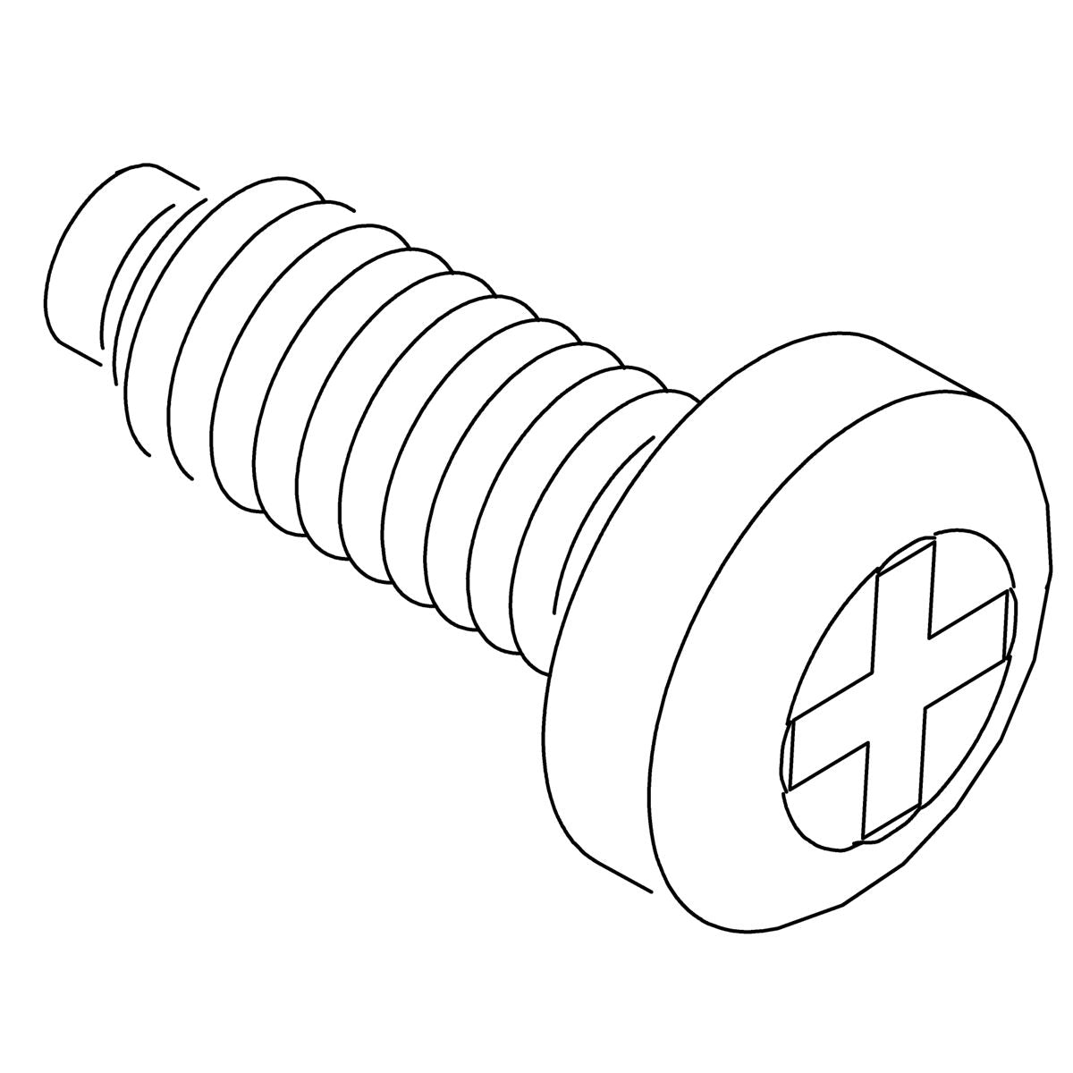 KOHLER Screw, #8 X 1/2", Thrd Form, K-1067043