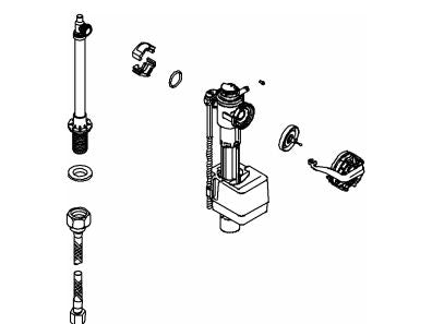 KOHLER Fill Valve Assembly, K-1068037