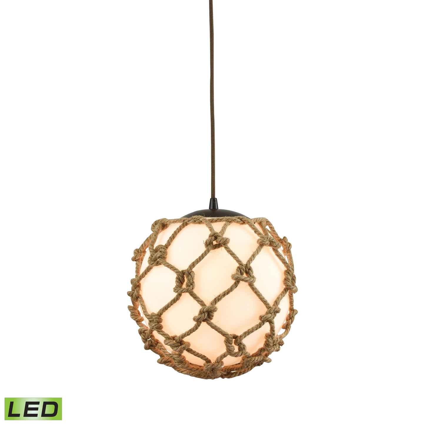 ELK SHOWROOM 10710/1-LED Coastal Inlet 11'' Wide 1-Light Pendant - Oil Rubbed Bronze (LED)