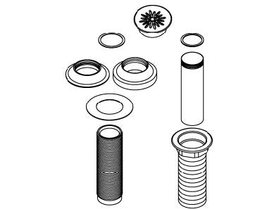 KOHLER Grid Drain W/O Overflow - Matte Black, K-1071974-BL