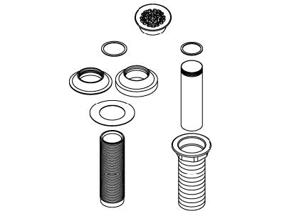 KOHLER Grid Drain W/O Overflow - Matte Black, K-1071975-BL