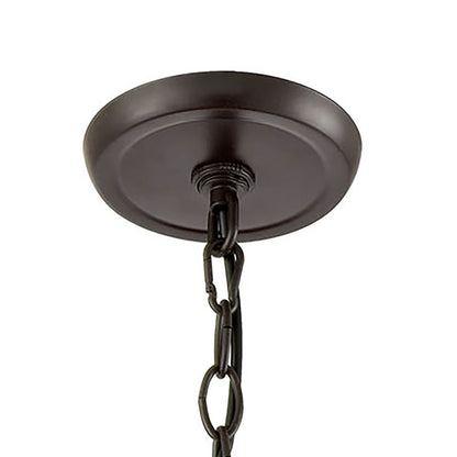 ELK SHOWROOM 10751/1 Weaverton 8'' Wide 1-Light Mini Pendant - Oil Rubbed Bronze