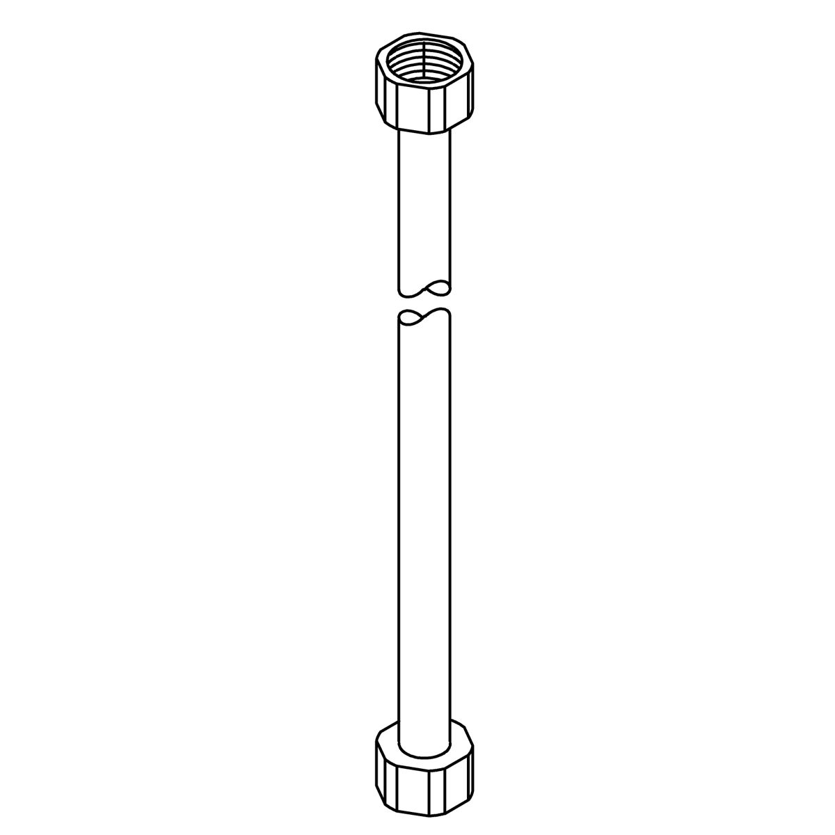 KOHLER Hose Supply G 1/2 X 3/8 Npt, K-1080053