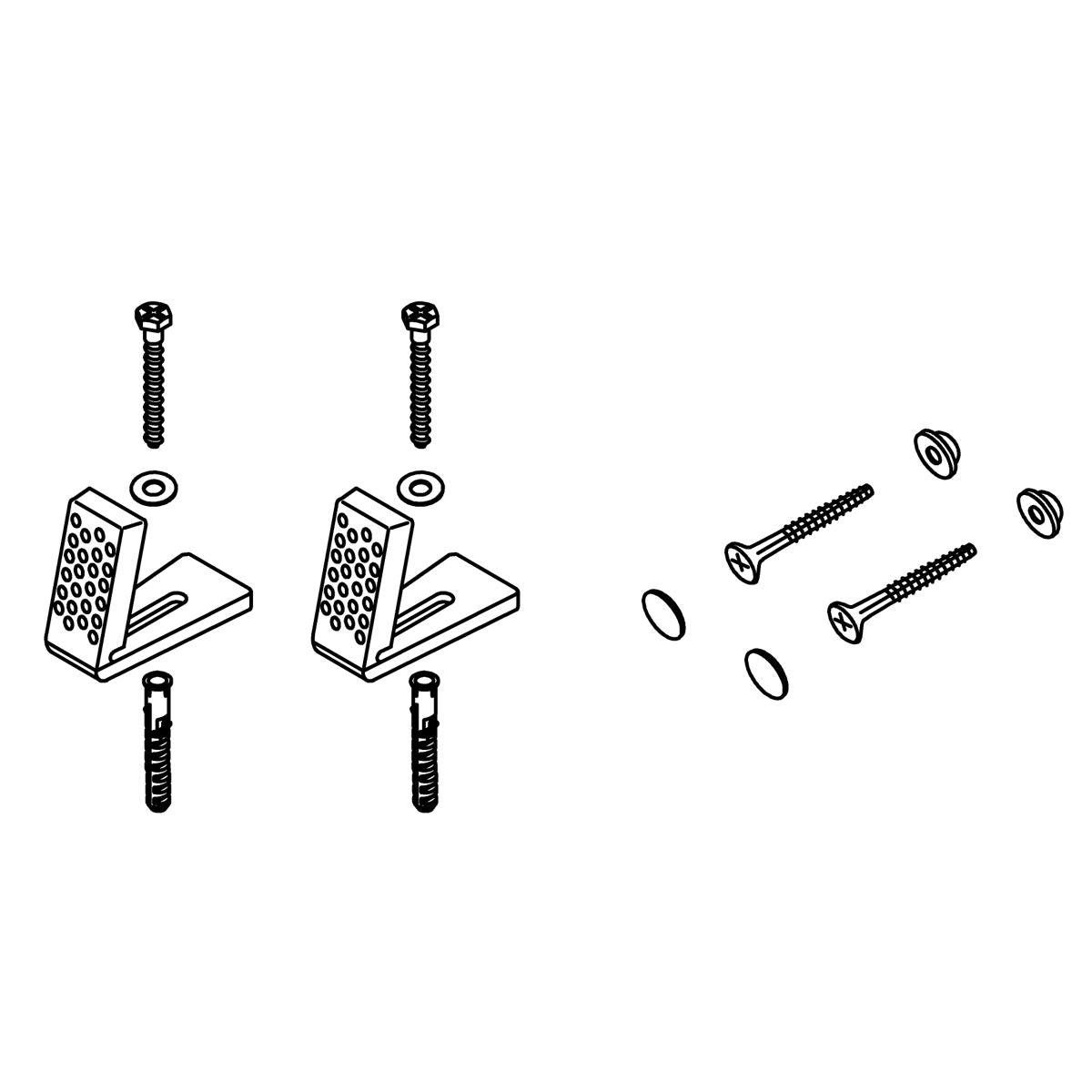 KOHLER Floor Mounting Kit Assembly - White, K-1081365-0