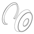 KOHLER Face Plate Assembly, B&S W/O Diverter - Vibrant Brushed Bronze, K-1082632-BV