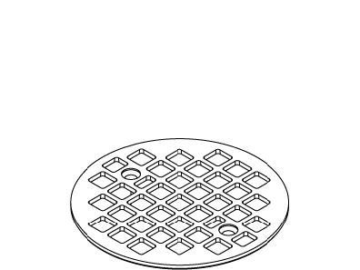 KOHLER Strainer Plate Round - Matte Black, K-1084501-BL