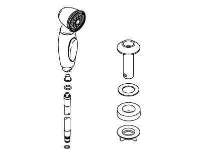 KOHLER Assembly-Side Spray - Oil-Rubbed Bronze, K-1085211-BRZ