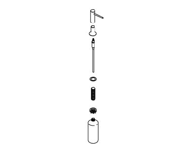 KOHLER Contemporary Assembly - Vibrant Stainless, K-1086897-VS