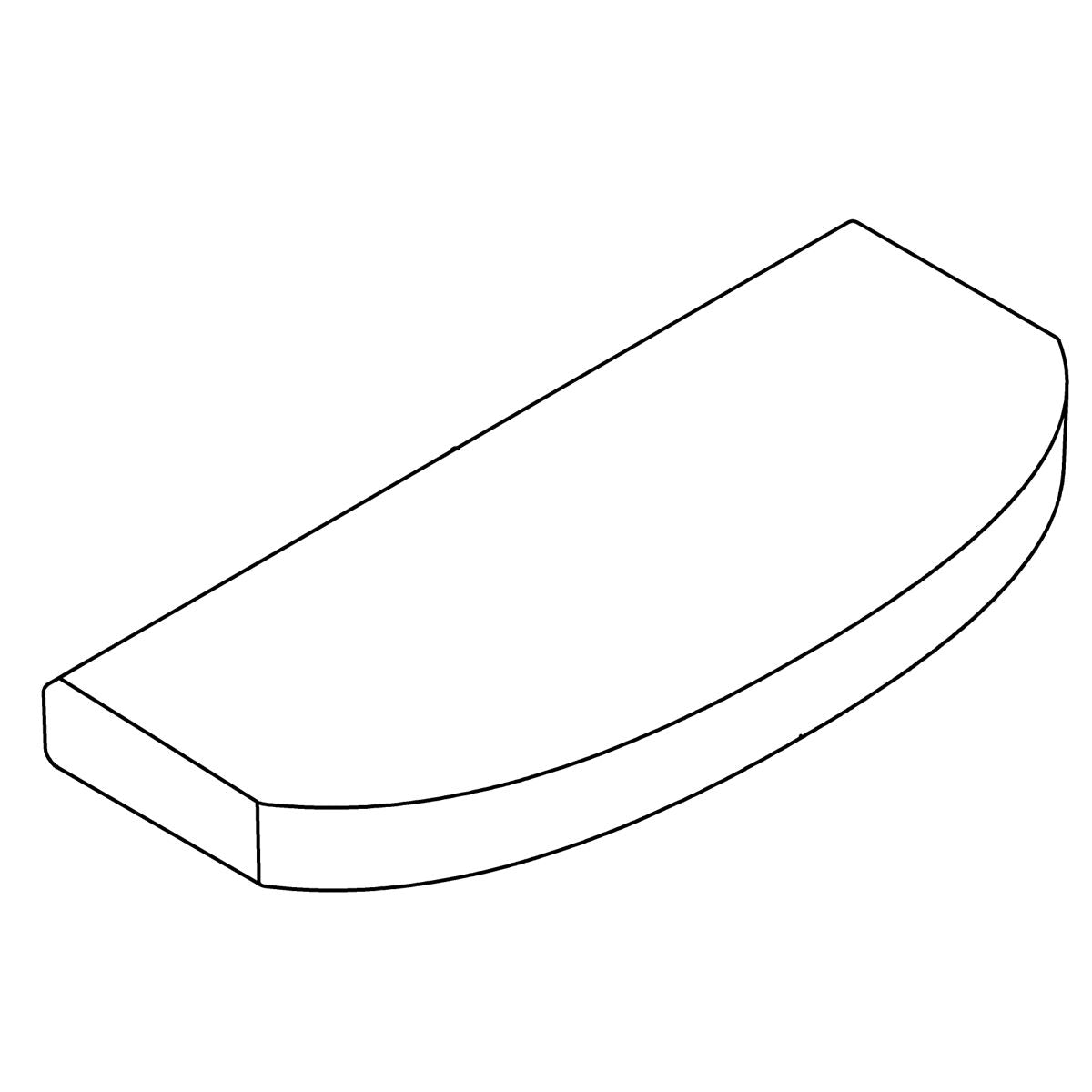 KOHLER Close Coupled Toilet Tank Cover - Biscuit, K-1086929-96