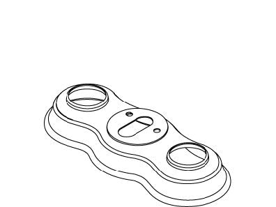 KOHLER Escutcheon - Brushed Chrome, K-1087748-G