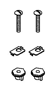 KOHLER Toilet Seat Hardware, K-1092507