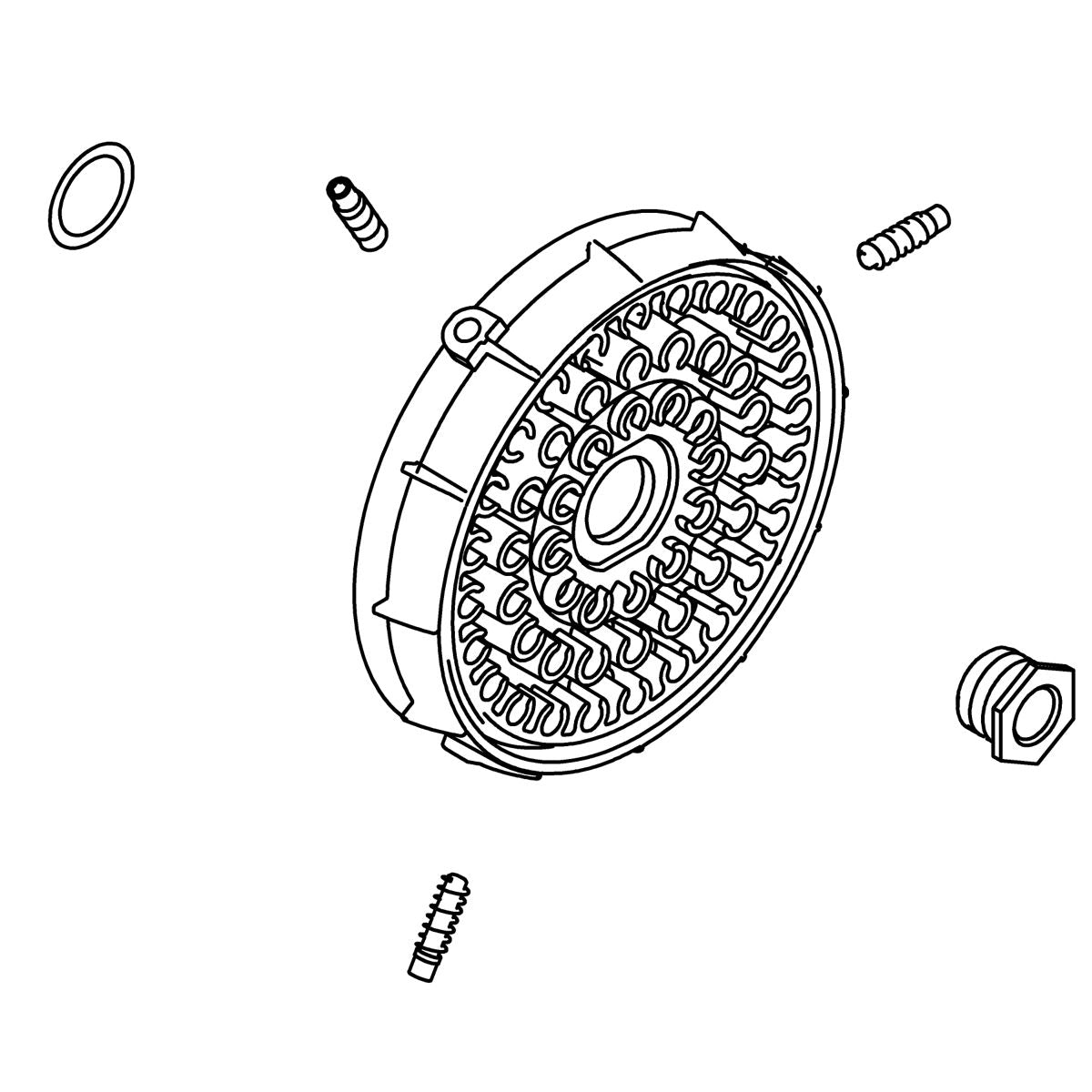 KOHLER SPRAY HEAD KIT, 54 NOZZLE, K-1092606
