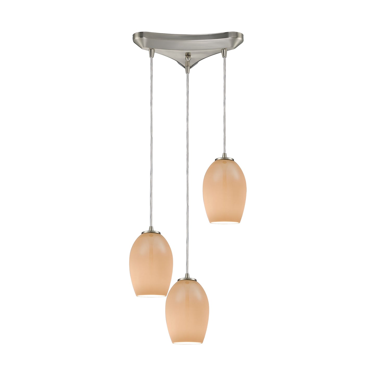 ELK SHOWROOM 10930/3 Villiska 12'' Wide 3-Light Mini Pendant - Satin Nickel