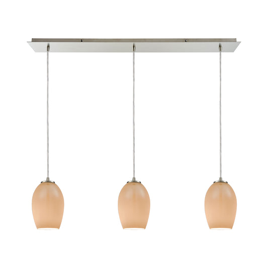 ELK SHOWROOM 10930/3LP Villiska 36'' Wide 3-Light Mini Pendant - Satin Nickel