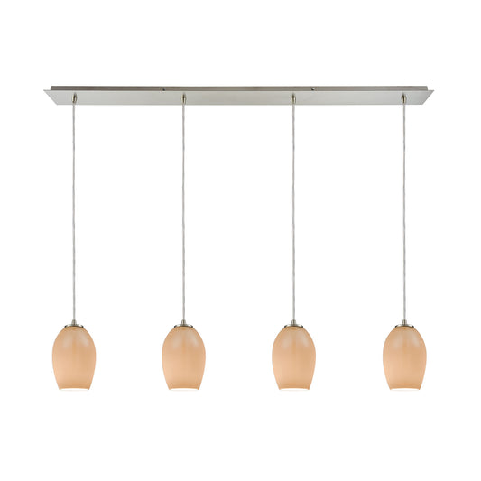 ELK SHOWROOM 10930/4LP Villiska 46'' Wide 4-Light Mini Pendant - Satin Nickel