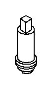 KOHLER Valve Stem For Loose Key - Rough Plate, K-1094013-RP