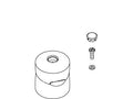 KOHLER Temperature Handle Kit - Polished Chrome, K-1095583-CP