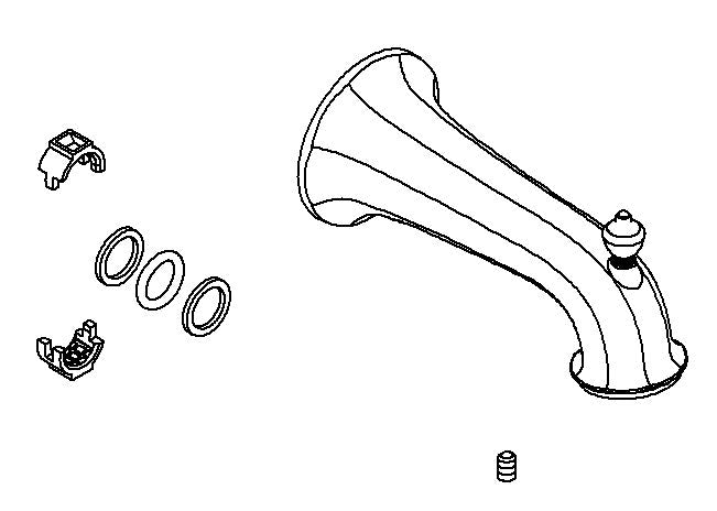 KOHLER Spout Assembly - Polished Chrome, K-1097031-CP