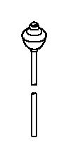 KOHLER Lift Rod Assembly - Oil-Rubbed Bronze, K-1097556-BRZ
