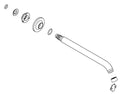 KOHLER Spout Assembly - Vibrant Stainless, K-1097736-VS