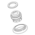 KOHLER Aerator Kit, 1.5 Gpm - Oil-Rubbed Bronze, K-1097762-2BZ