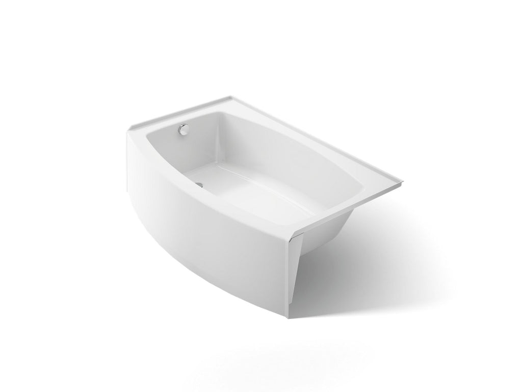 KOHLER K-1100-LA-0 Expanse 60" X 32" Alcove Bath, Left Drain - White