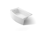 KOHLER K-1100-LA-0 Expanse 60" X 32" Alcove Bath, Left Drain - White