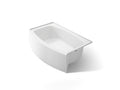 KOHLER K-1100-RA-0 Expanse 60" X 32" Alcove Bath, Right Drain - White