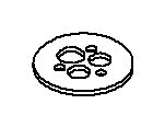 KOHLER Plate, Hold Down, K-1102548
