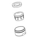 KOHLER Aerator Kit, 1.5Gpm, Large - Brushed Black, K-1103468-BKB