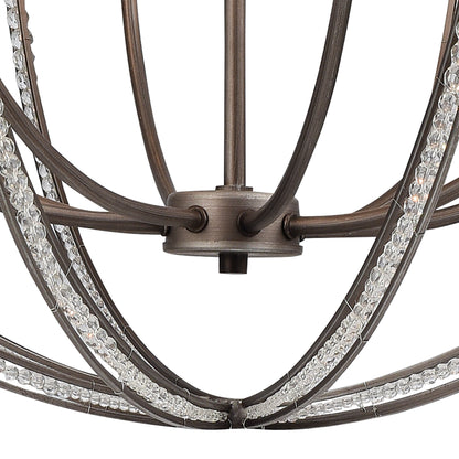 ELK SHOWROOM 11095/8 Bradington 32'' Wide 8-Light Chandelier - Weathered Zinc