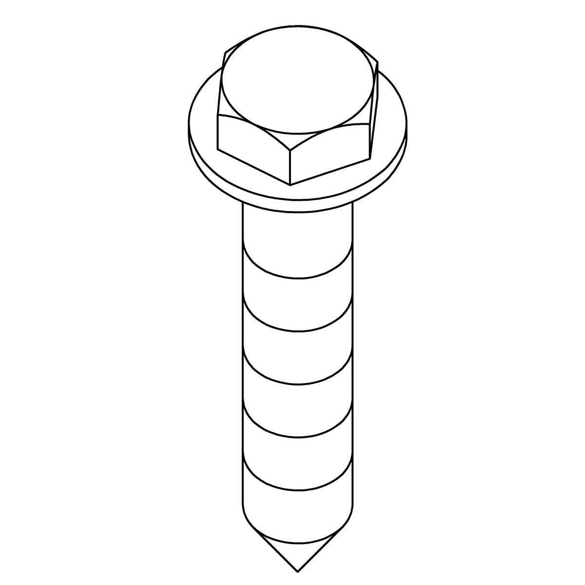 KOHLER Screw, Lag, Hex Washer Hed - Amber, K-1111746-A