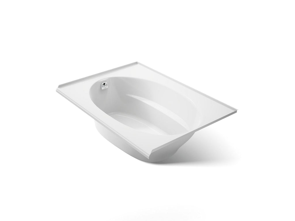 KOHLER K-1113-L-0 Windward 60" X 42" Alcove Bath, Left Drain - White