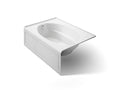 KOHLER K-1113-LA-0 Windward 60" X 42" Alcove Bath, Left Drain - White