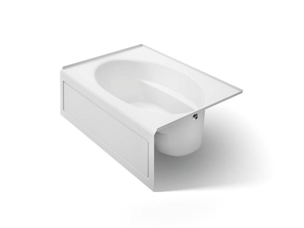 KOHLER K-1113-RA-0 Windward 60" X 42" Alcove Bath, Right Drain - White