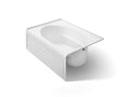 KOHLER K-1113-RA-0 Windward 60" X 42" Alcove Bath, Right Drain - White