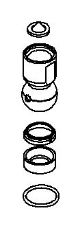 KOHLER Kit, Ball Joint Assembly - Vibrant Brushed Nickel, K-1114356-BN