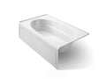 KOHLER K-1115-LA-0 Windward 72" X 42" Alcove Bath, Left Drain - White