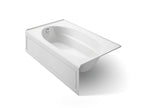 KOHLER K-1115-LA-0 Windward 72" X 42" Alcove Bath, Left Drain - White