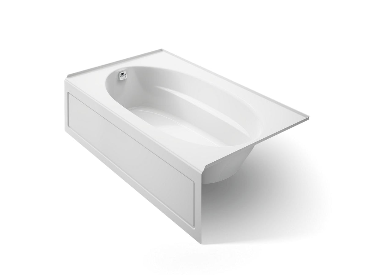KOHLER K-1115-LA-0 Windward 72" X 42" Alcove Bath, Left Drain - White