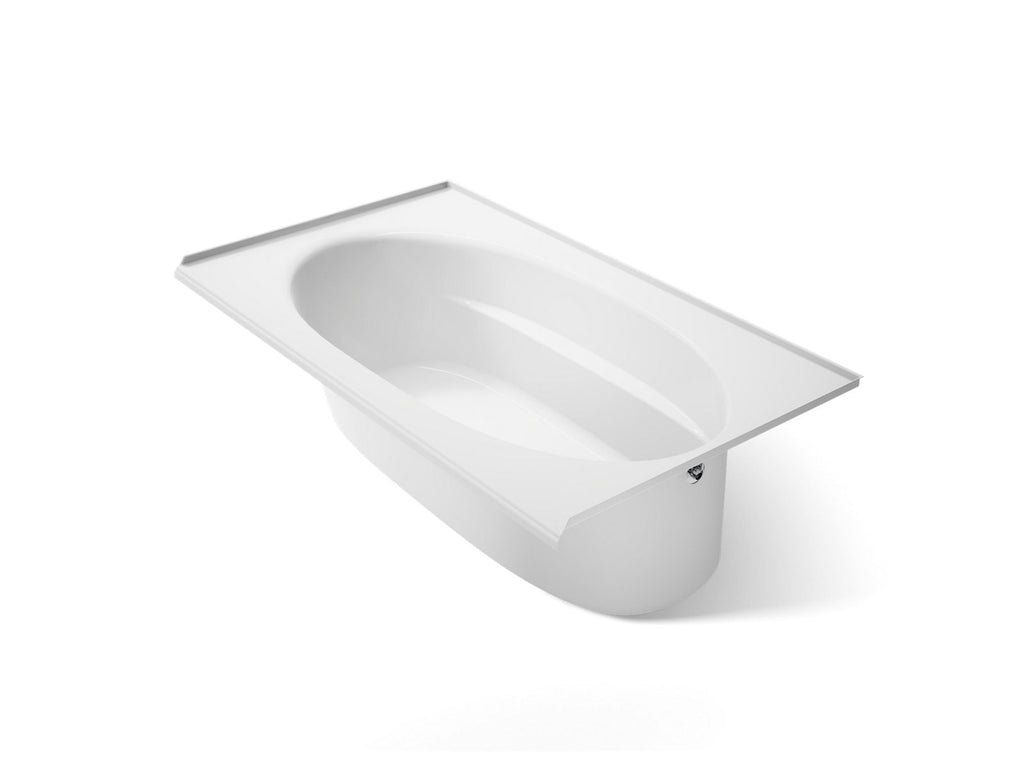 KOHLER K-1115-R-0 Windward 72" X 42" Alcove Bath, Right Drain - White